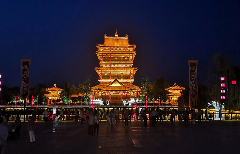 古寺庙楼体夜景案例鉴赏